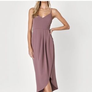 Reinette Mauve Purple Midi Dress